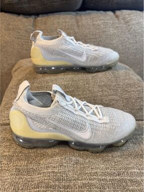 Nike Air VaporMax 2021 FK White Pure Platinum Sneakers Women’s Size 8